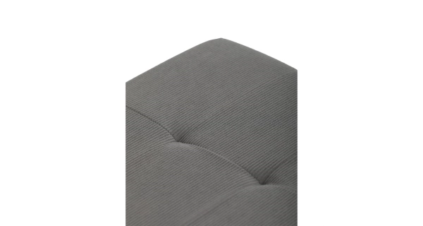 Taburet YORQUINKAL s úložným prostorem, šedá manšestrová látka