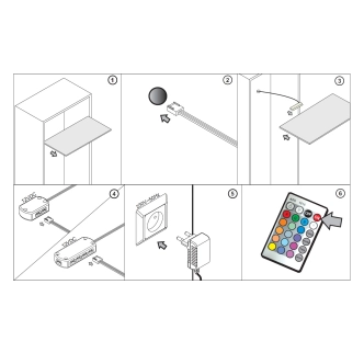 TANIS osvětlení kombinované vitríny EVARISTO