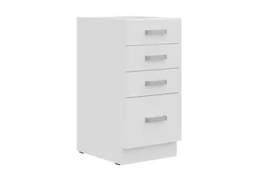 TAPANY, dolní skříňka 40 D 4S BB, korpus: bílá, dvířka: bílá perlička