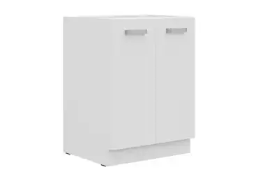 TAPANY, dolní skříňka 60 D 2F BB, korpus: bílá, dvířka: bílá perlička