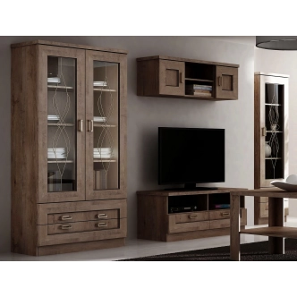 Televizní stolek ACHAO, dub lefkas