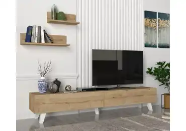 Televizní stolek ALBORZ se dvěma policemi, sapphire