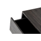 Televizní stolek ARMANDO 140 cm, tmavě hnědá/černá