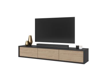 Televizní stolek CELESTIN I, antracit/olejovaný dub