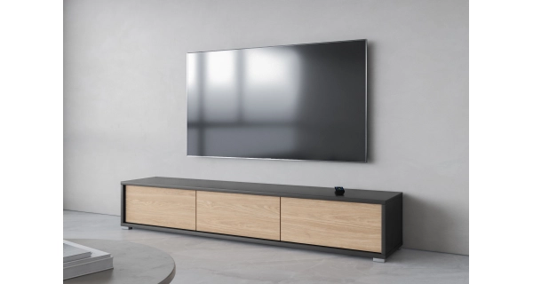 Televizní stolek CELESTIN I, antracit/olejovaný dub