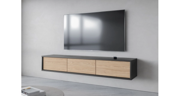 Televizní stolek CELESTIN I, antracit/olejovaný dub