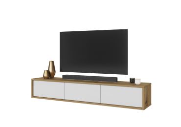 Televizní stolek CELESTIN I, dub artisan/bílá