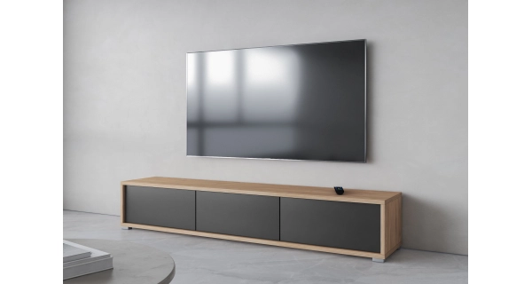 Televizní stolek CELESTIN I, olejovaný dub/antracit