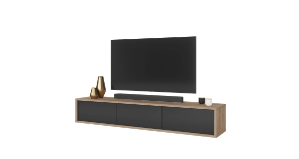 Televizní stolek CELESTIN I, olejovaný dub/antracit