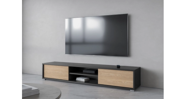 Televizní stolek CELESTIN III, antracit/olejovaný dub