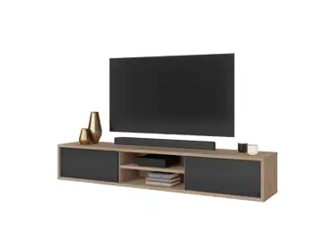 Televizní stolek CELESTIN III, olejovaný dub/antracit