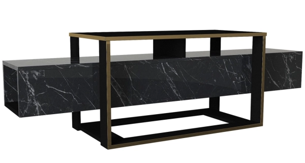 Televizní stolek CETATUIA, marble