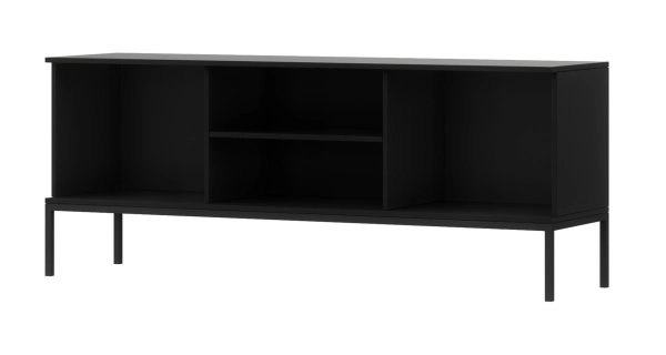 Televizní stolek CHRISTOBEL, černý mat/dub artisan