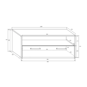 Televizní stolek CLIFTON, bílá/černý lesk, 5 let záruka