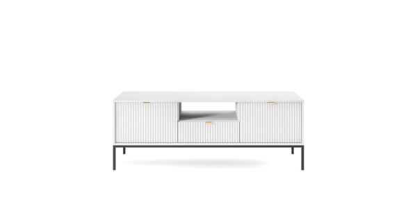 Televizní stolek DIPETALA, bílá