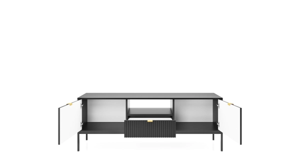 Televizní stolek DIPETALA, černá