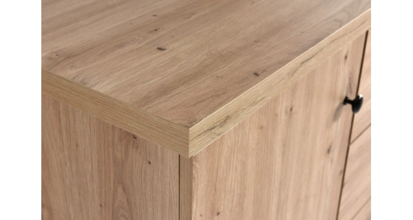 Televizní stolek FRAGILIS 1D2S na nohách, dub artisan/černá