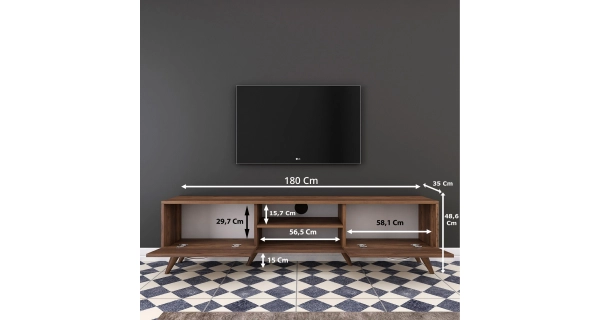 Televizní stolek FRISOR, vlašský ořech