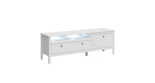 Televizní stolek GLOMERATA, bílá