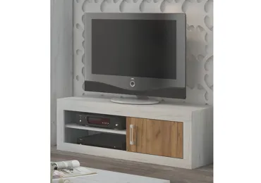 Televizní stolek GOUDINI 1D, craft bílý/craft zlatý