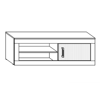 Televizní stolek GOUDINI 1D, dub burgundský/bílý lesk, 5 let záruka