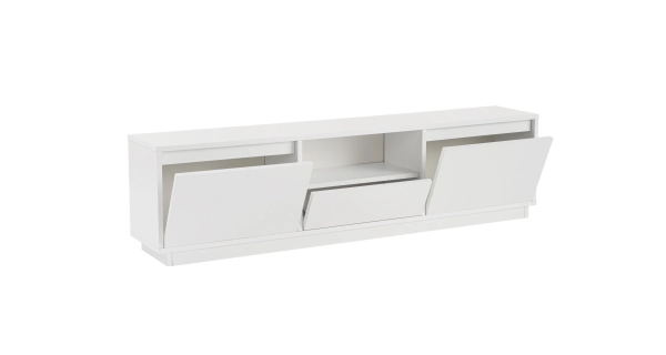 Televizní stolek KALLAN, bílá