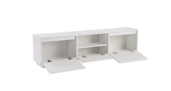 Televizní stolek KALLAN, bílá