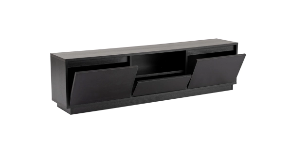 Televizní stolek KALLAN, černé dřevo