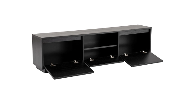 Televizní stolek KALLAN, černé dřevo