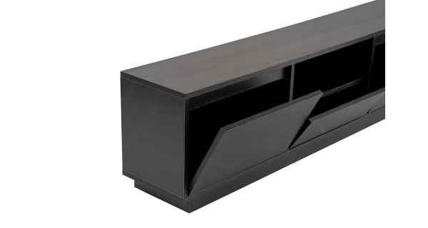 Televizní stolek KALLAN, černé dřevo