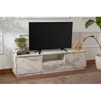 Televizní stolek KALLAN, mramor