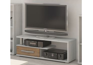 Televizní stolek LEHUA, craft bílý/craft zlatý, 5 let záruka