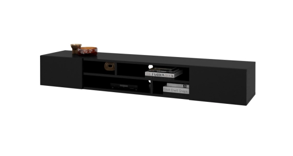 Televizní stolek LIRNA 2D, černý onyx