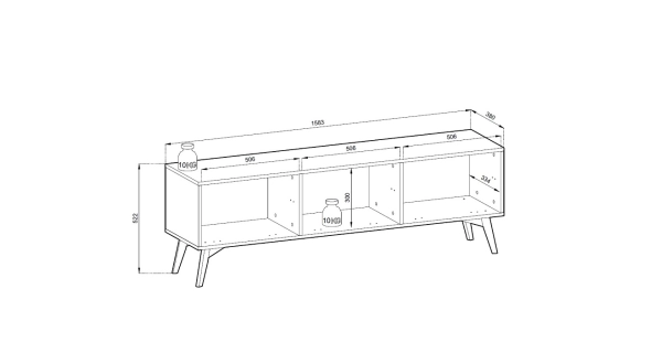 Televizní stolek LOIS, béžová