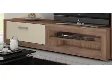 Televizní stolek MOLTENO, craft tobaco/krém