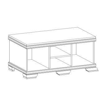 Televizní stolek MONEDULA 2, borovice andersen