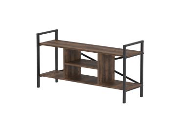 Televizní stolek MORHAL, černá/lydia