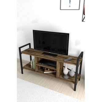 Televizní stolek MORHAL, černá/lydia