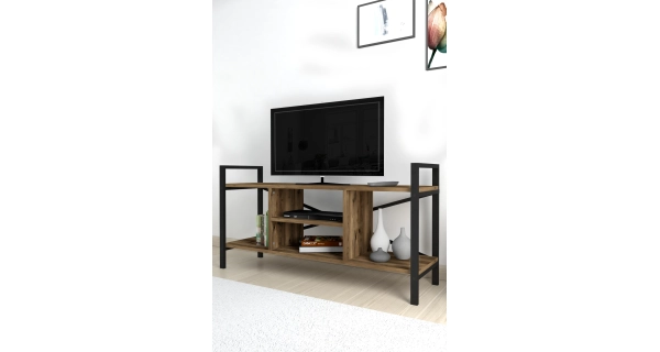 Televizní stolek MORHAL, černá/lydia