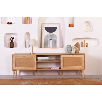 Televizní stolek NALVON typ 2, dub