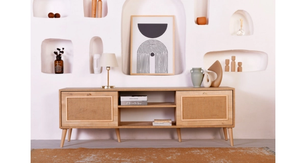 Televizní stolek NALVON typ 2, dub