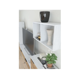 Televizní stolek OSMAK 2D, craft bílý/craft zlatý, 5 let záruka