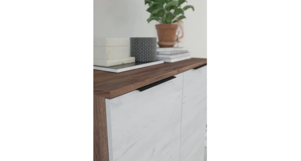 Televizní stolek OSMAK 2D, craft tobaco/craft bílý, 5 let záruka