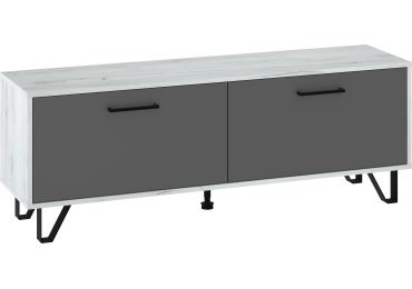 Televizní stolek PRUDHOE 140, craft bílý/grafit