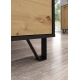 Televizní stolek PRUDHOE 160, černá/dub artisan, 5 let záruka