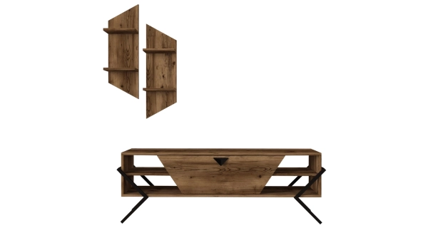 Televizní stolek s policemi LORELIA, lydia