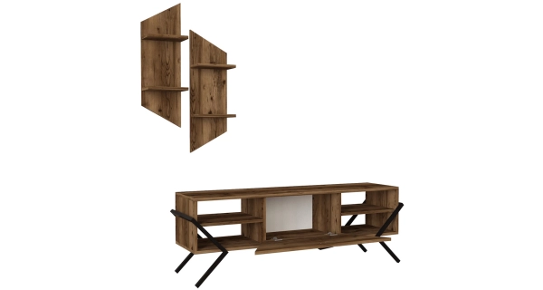 Televizní stolek s policemi LORELIA, lydia