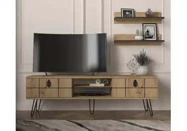 Televizní stolek s policemi OVIDIUS, sapphire