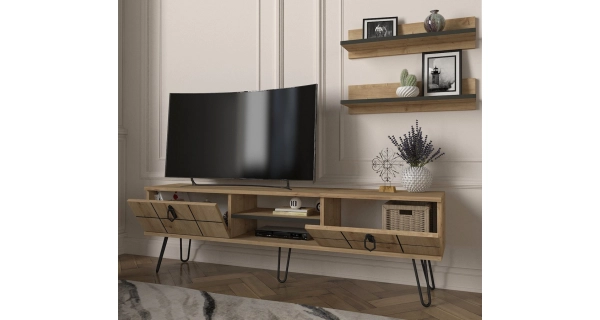 Televizní stolek s policemi OVIDIUS, sapphire