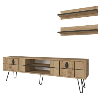 Televizní stolek s policemi OVIDIUS, sapphire